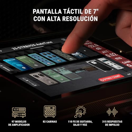 HeadRush Prime - Pedal Multiefectos Guitarra y Voz, Procesador de Modelado con Amp Cloner, Antares Auto-Tune, WiFi, Pantalla Táctil, Looper y Bluetooth