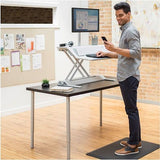 Fellowes - Alfombra ergonómica antifatiga, para trabajar de pie, compatible con mesas regulables en altura, color negro