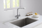 Blue Water Cromo 4-drożna Crystal Grifos de cocina