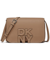 DKNY Nicole Crossbody, Mujer, Negro/Gris Topo Claro, Talla única
