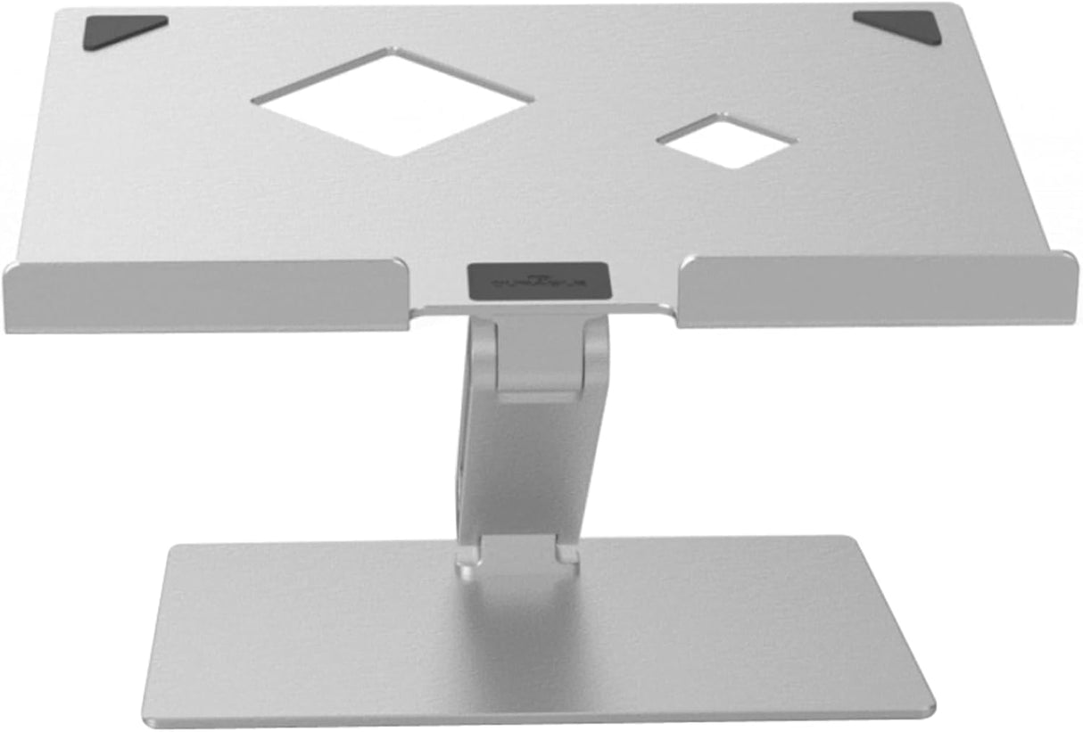 Durable Soporte de mesa para ordenador portátil/notebook, ajustable en altura y ángulo, plegable, plata, 505023