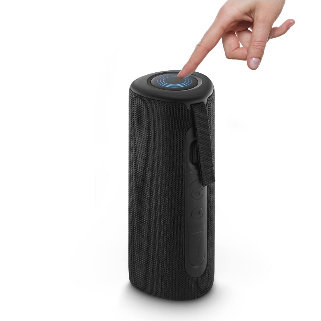 Hama | Altavoz Bluetooth Pipe 3.0 (Altavoz Inalámbrico, Portátil, con Luz LED, 24W, 14h de Autonomía) Color Negro