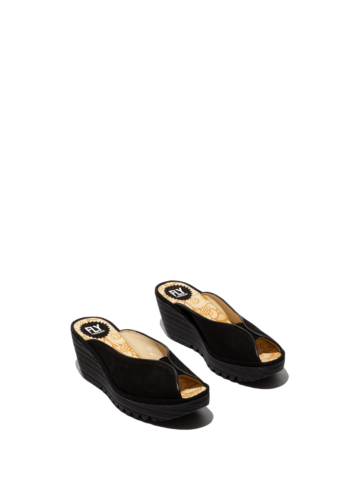 Fly London YOUN554FLY, Sandalias Mujer, Black, 39 EU