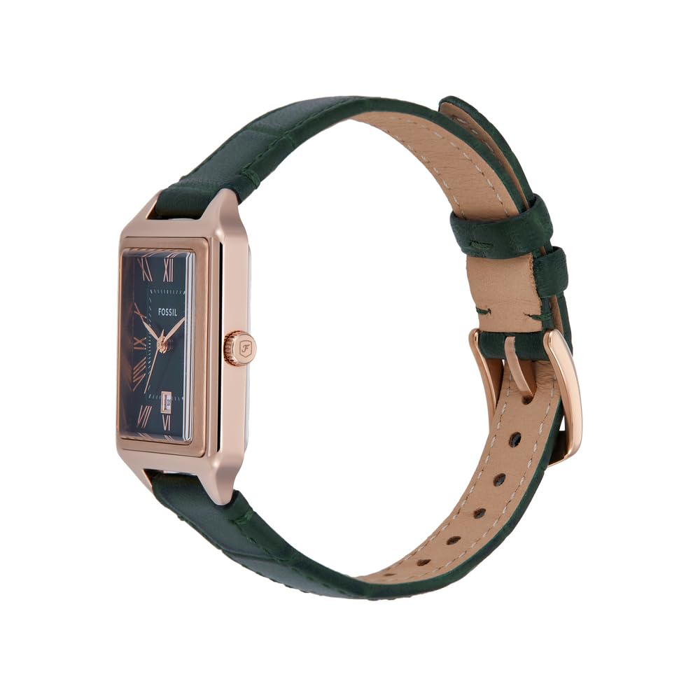 Fossil Reloj Analógico para Mujeres de Cuarzo con Correa en Cuero ES5366
