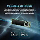 Transcend 2TB MTS825S M.2 2280 SATA III SSD - 6Gb/s, 3D NAND Flash, para Actualización de Laptop/Escritorio TS2TMTS825S