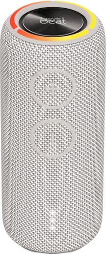 Silva Schneider Altavoz Bluetooth PBS 3600 BT | 200 W | IPX7 Resistente al Agua | TWS & LED-RGB | batería de 3600 mAh | hasta 7 Horas de autonomía | Gris Claro