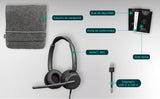 EPOS Impact 460 Auriculares Binaurales On-Ear con Cable USB-C y USB-A con Micrófono con Cancelación de Ruido, Plug-and-Play, Sonido, Ajuste Cómodo, para Oficina y Trabajo Remoto