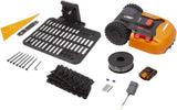WORX Landroid S WR184E Robot cortacésped para jardines de hasta 400 m2 – 35% de inclinación – con conexión WiFi y plataforma de corte flotante – Control por aplicación – Programación multizona –