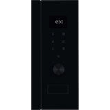 AEG OS5MG20EB Horno Microondas Integrable, 20 L, 800 W, Función Grill, Display LED Táctil, Apertura Electrónica, Color Negro con Acabado Inox Antihuellas