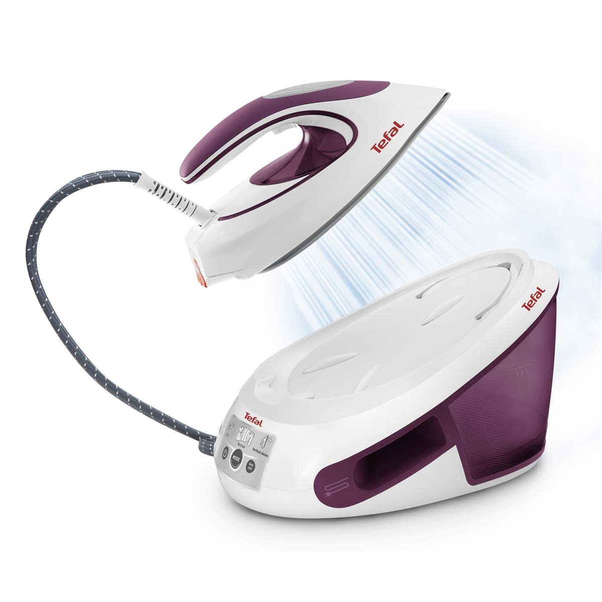Tefal Express Anti-Calc SV8054 Dampfb?gelstation 2800 W 1,8 l Duriliumsohle Violett - Wei? (SV8054)