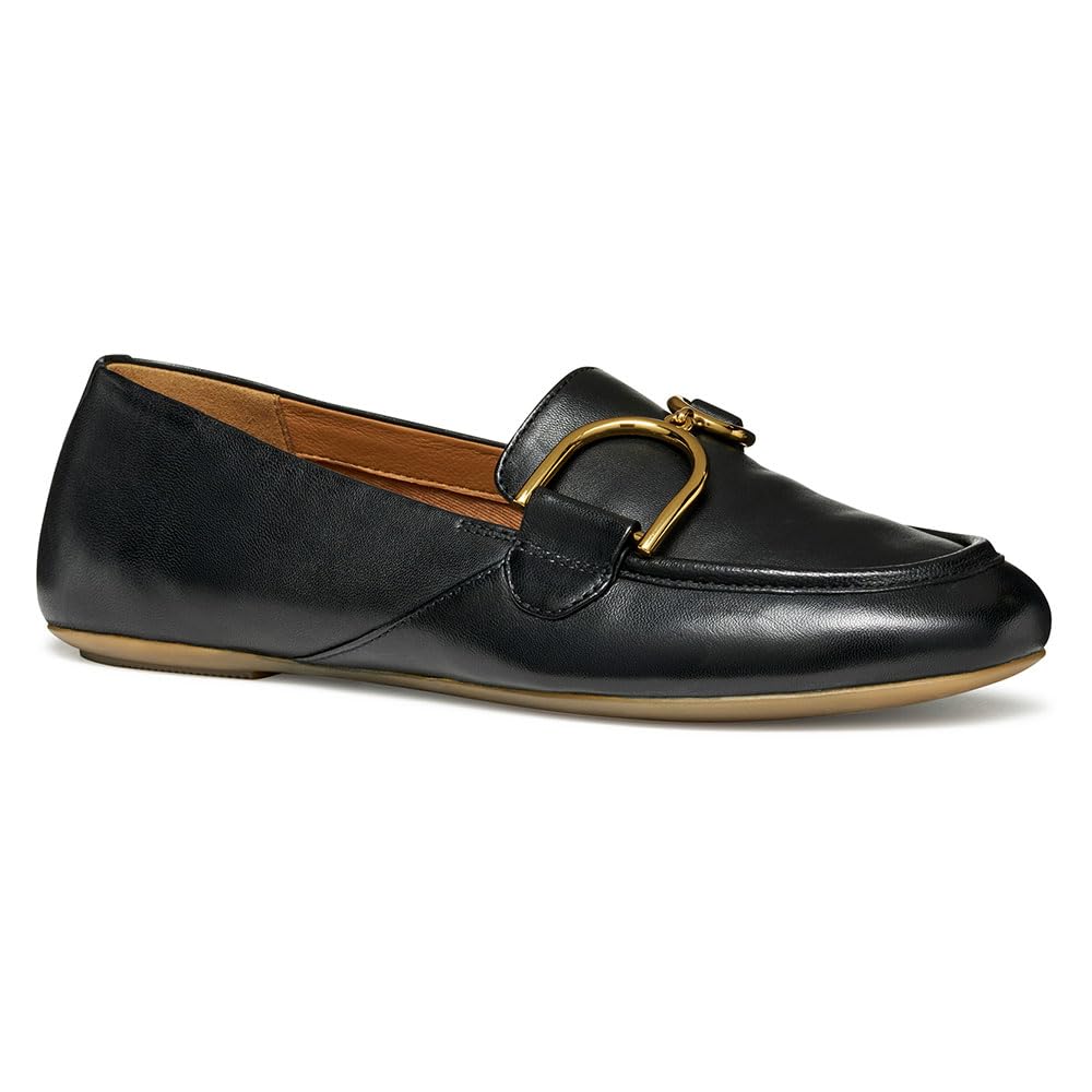 Geox - D Palmaria J, Mocasín Mujer, Black,