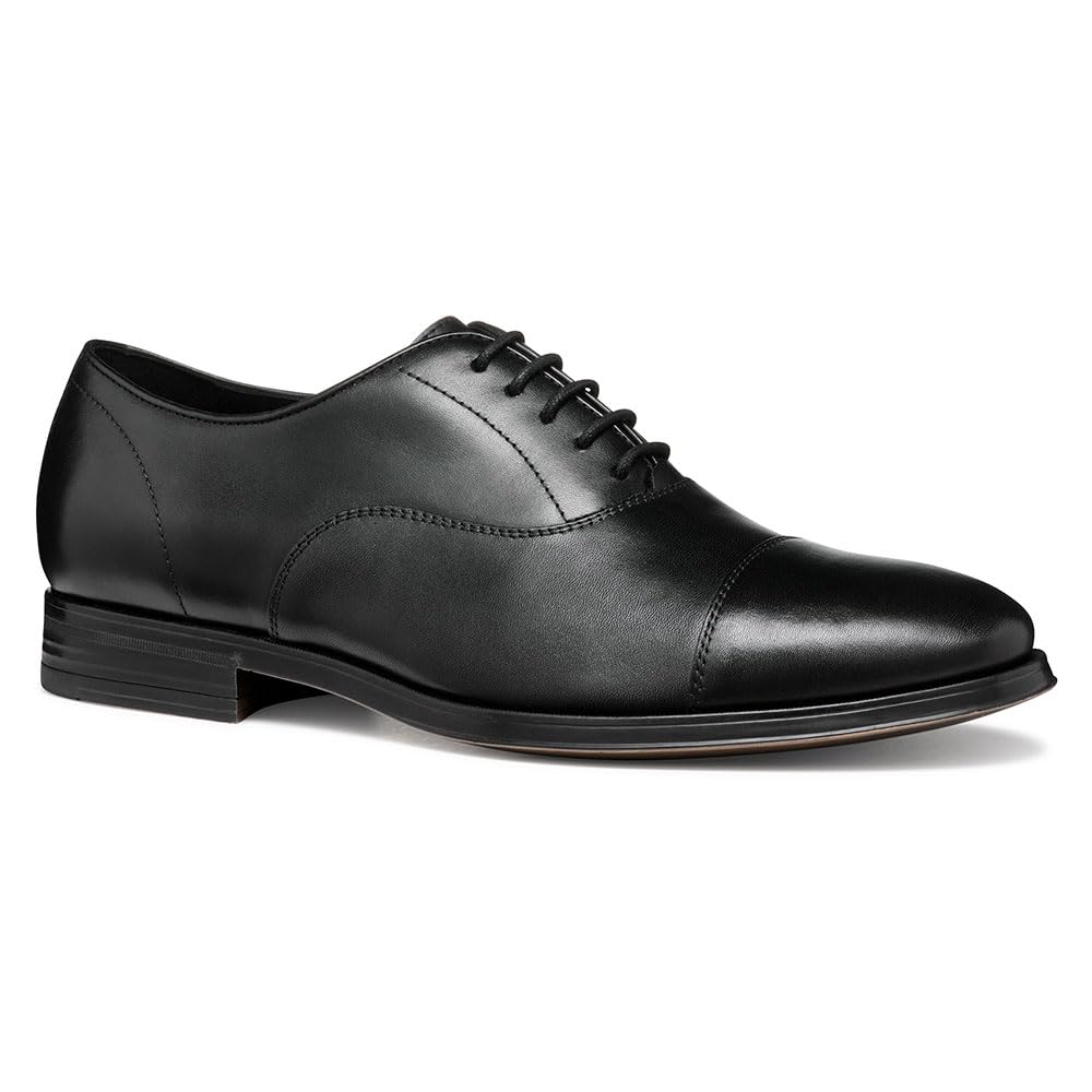 Geox U REZZONICO B, Oxford Hombre, Black, 44 EU