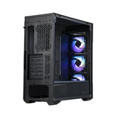 Cooler Master MasterBox TD500 Mesh V2 – Caja PC Mid-Tower E-ATX, Malla Poligonal, 3x120mm Ventiladores ARGB Preinstalados, Panel Superior Extraíble, Panel Lateral Vidrio Templado, USB C 10Gbps, Negro