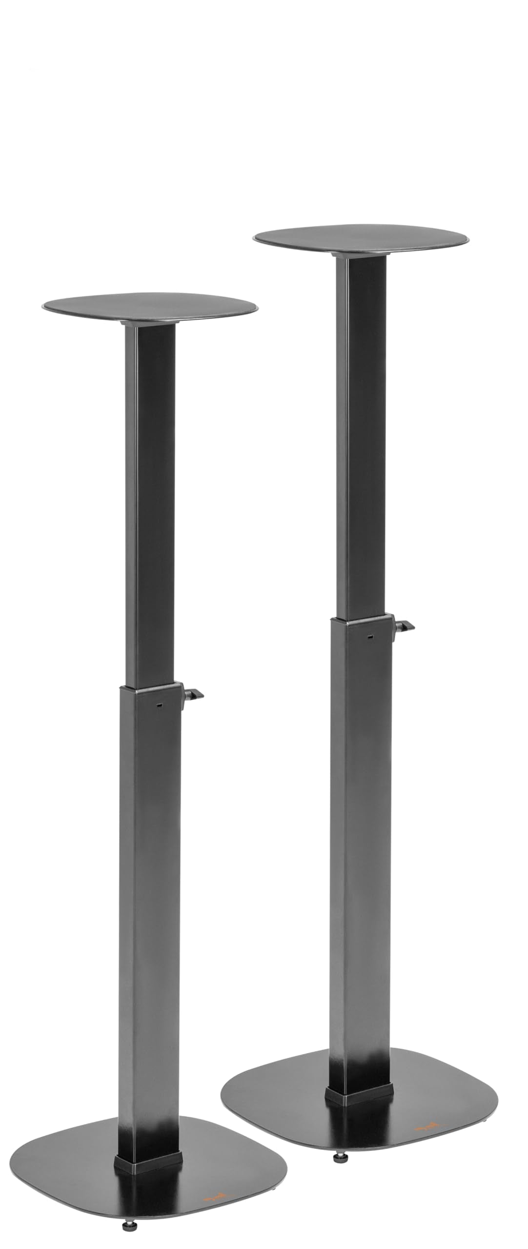 My Wall HS 23L Pedestal para Altavoz Extensible, Soporte de Suelo, Altura Ajustable Negro 2 Piezas.