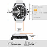 Diesel Reloj Analógico para Hombres de Cuarzo con Correa en Silicona DZ7478