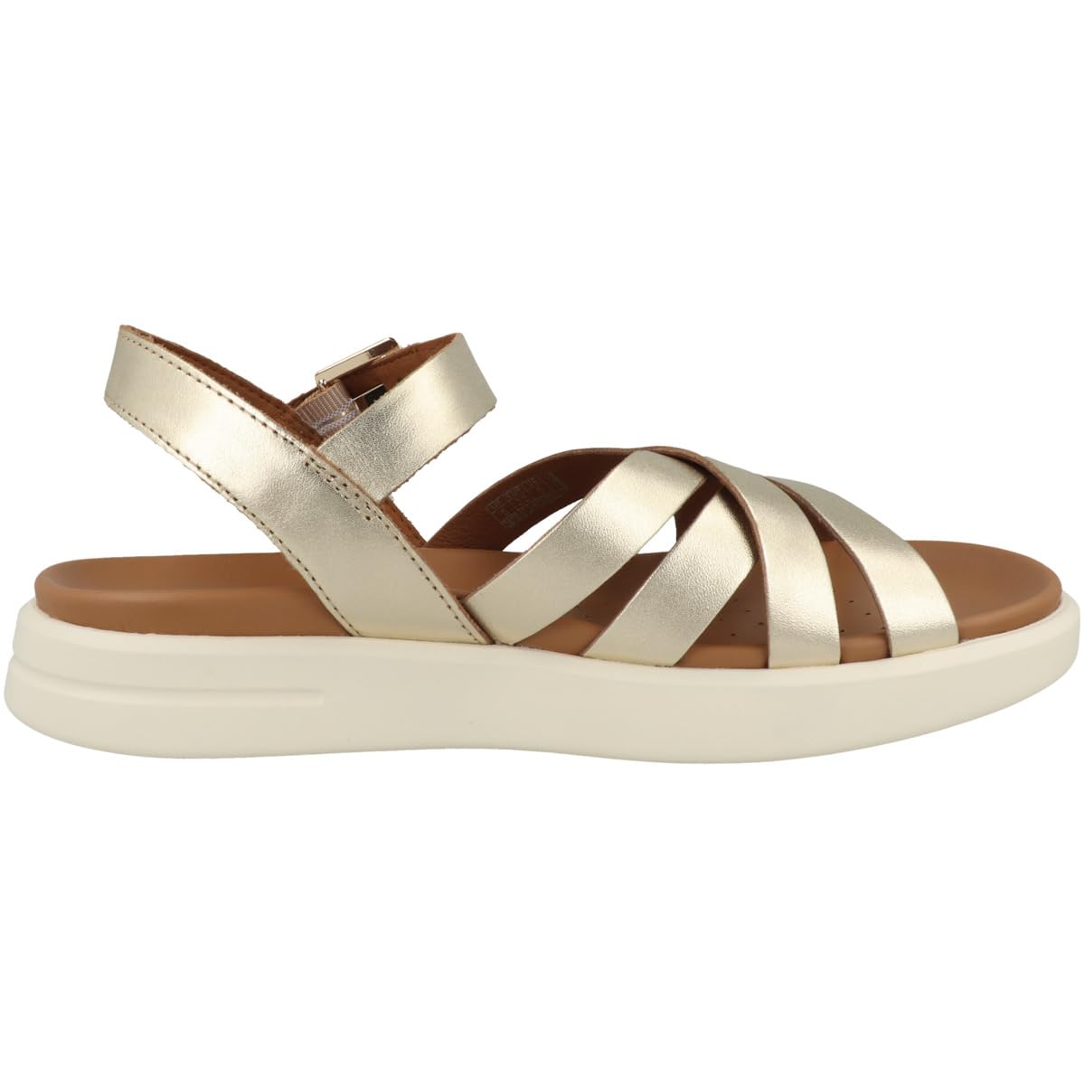 Geox D Xand 2s B, Sandalias Deportivas, Lt Gold, 41 EU