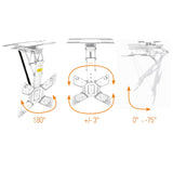 Mywall HL46MWL - Soporte de Techo para televisores motorizados y Plegables con Control Smart Home de 23 a 65 Pulgadas, Carga de hasta 30 kg con función giratoria de 180°