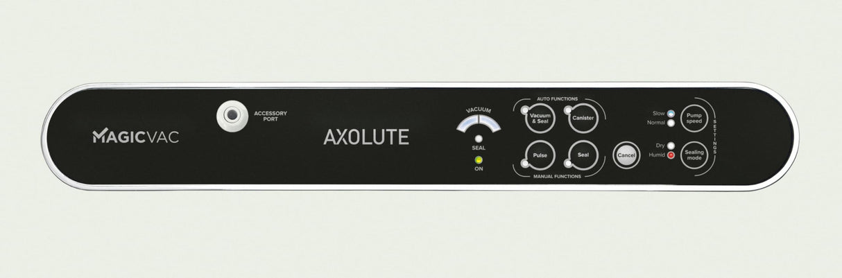 Magic Vac Axolute, Máquina Envasadora al Vacío Multifunción Profesional para Bolsas al Vacío, con Potente Motor y Kit de Envasado al Vacío, Sistema Patentado Made in Italy, Color Blanco
