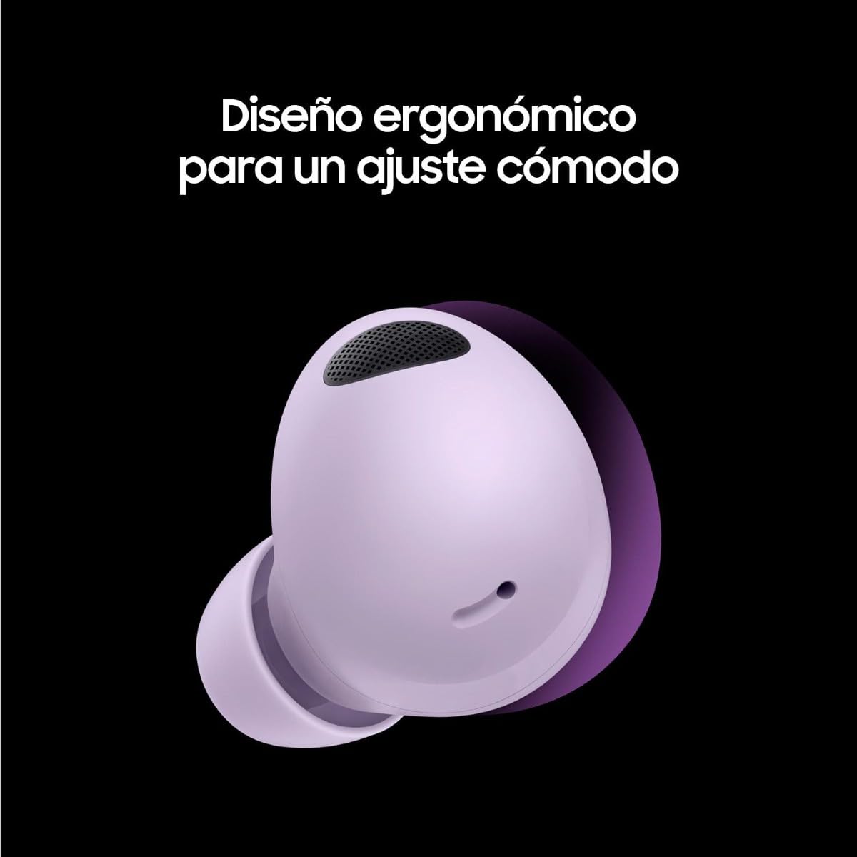 Samsung Galaxy Buds2 Pro y Adaptador de viaje 25W-Auriculares Bluetooth, True Wireless, Cancelación de Ruido, Estuche de Carga, Sonido de Calidad, Resistentes al Agua, Bora Púrpura (Versión española)