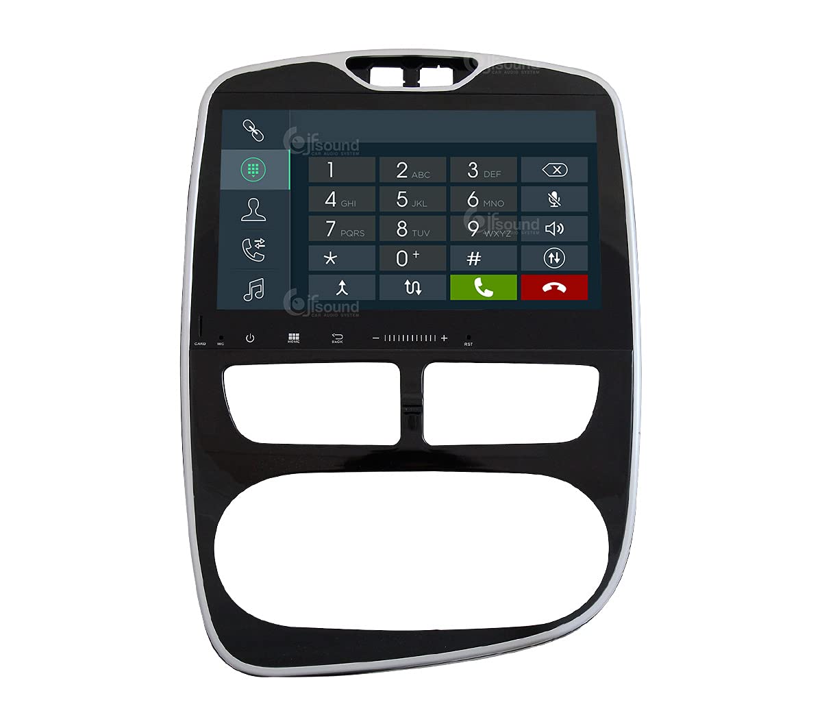 Autorradio de Ajuste Personalizado para Renault Clio Android GPS Bluetooth WiFi Dab USB Pantalla táctil Full HD 10" procesador de 8 núcleos y comandos de Voz