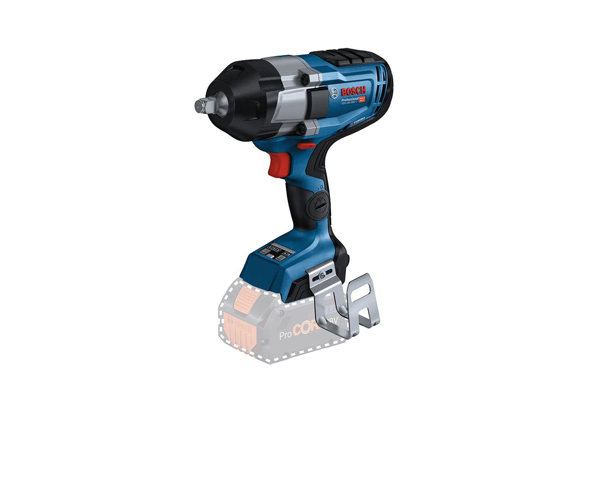 Bosch Professional BITURBO atornillador de impacto a batería GDS 18V-1000 C (par de apriete 1000 Nm, par de arranque 1600 Nm, sin baterías ni cargador, en caja)