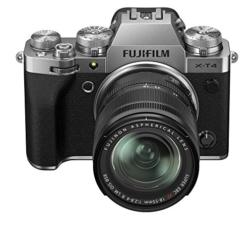 Fujifilm X-T4 - Kit de cámara con objetivo XF18-55/2.8-4, Color Plateado