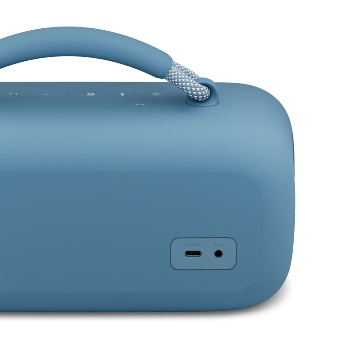 Bose SoundLink Max, Altavoz portátil con bluetooth para exterior con graves potentes, Resistente al agua estéreo con Bluetooth y conexión USB-C, Hasta 20 h de autonomía, AUX de 3,5 mm, Azul Oscuro