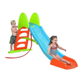 FEBER - Tobogán Slide 10 con Agua, con Hueco para la Poner la Manguera, escaleras Antideslizantes, Multicolor, de Gran Resistencia y fácil Montaje, para niños Entre 3 y 8 años, Famosa (800009592)
