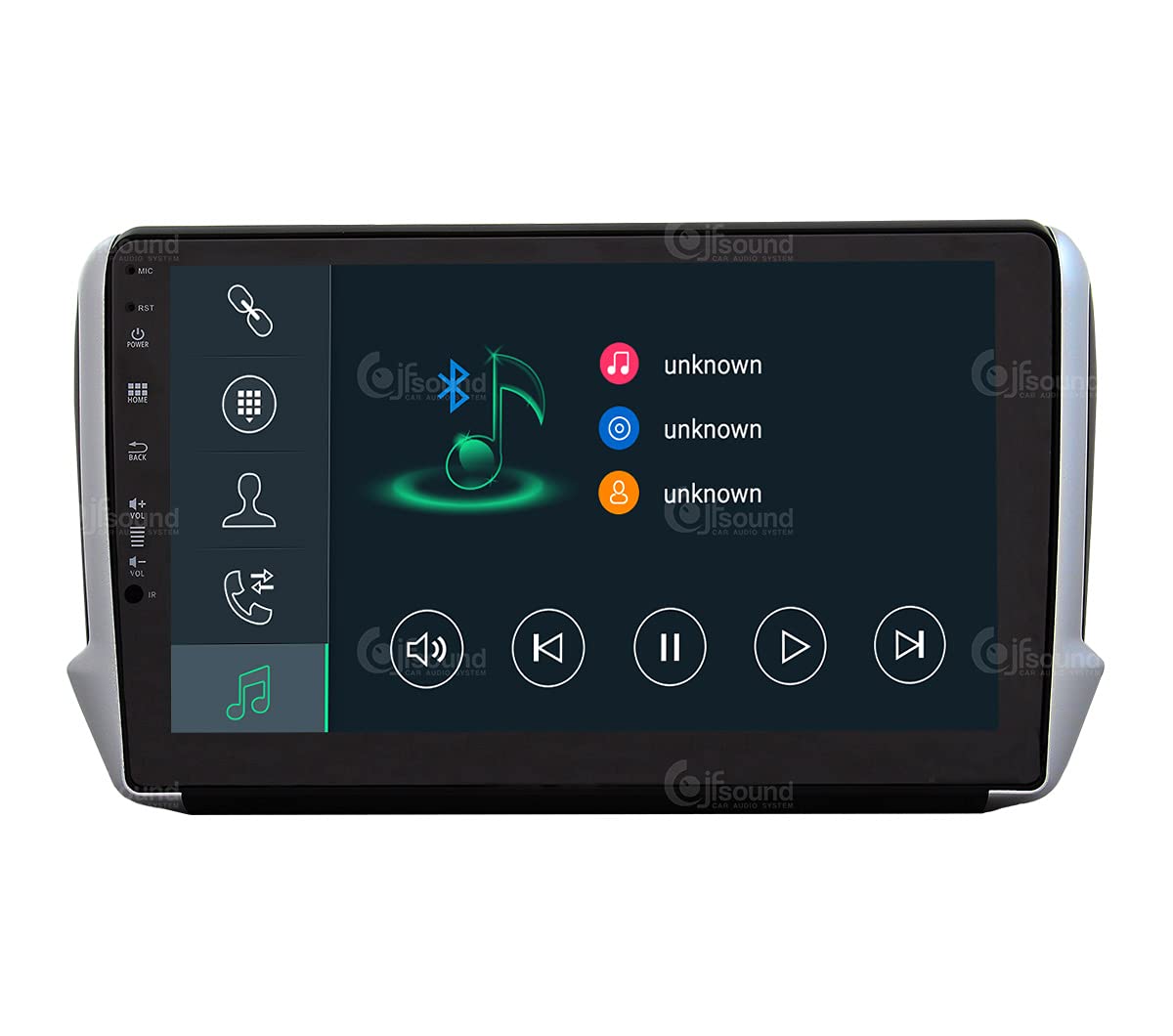 Autorradio de Ajuste Personalizado para Peugeot 2008 e 208 Android GPS Bluetooth WiFi Dab USB Pantalla táctil Full HD 9" procesador de 8 núcleos y comandos de Voz