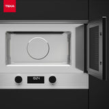 TEKA Microondas Integrable Mecánico, 22 L, 850 W, 5 Niveles de Potencia, Interior Acero Inoxidable con Base Cerámica, Temporizador 60 Min, Modelo MS 622 BI L S