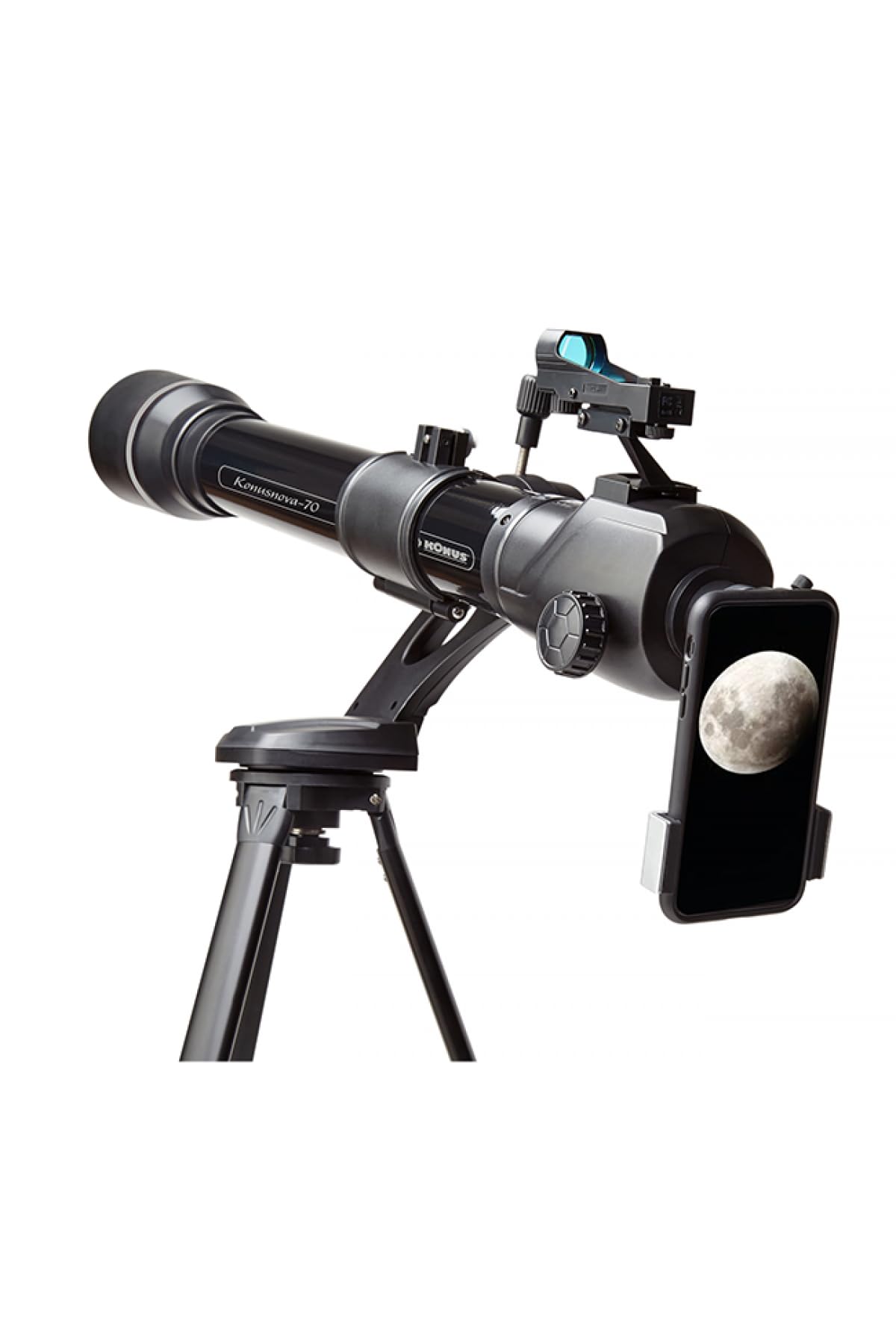 KONUS | KONUSNOVA-70 Telescopio Astronómico Refractor Newton con Diámetro 70 mm, Longitud Focal 900 mm y Trípode.