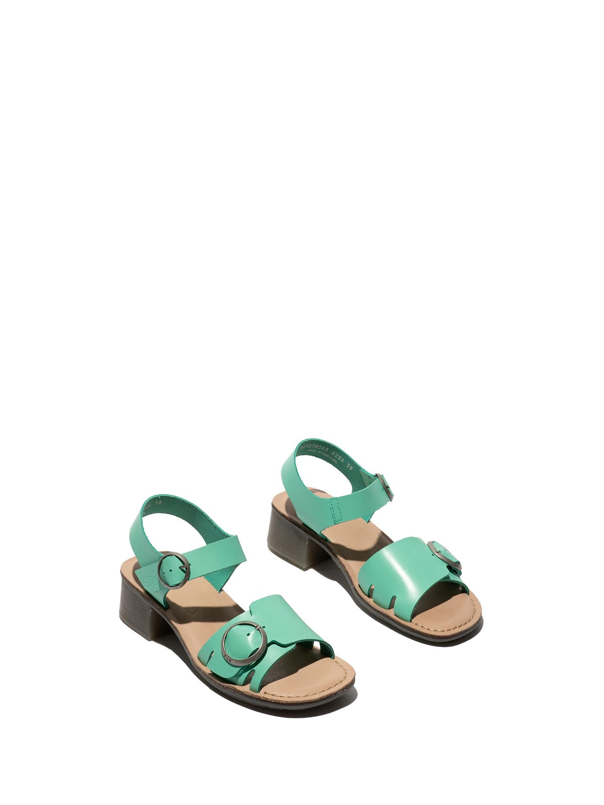Fly London EBLI238FLY, Sandalias Mujer, Spearmint/Natural, 38 EU