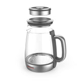 GASTROBACK 42440 Design Tee Automat Advanced Plus - Hervidor de agua y té automático (2 en 1), temporizador de 24 horas, filtro de té de acero inoxidable, recipiente de cristal de 1,5 litros, 2000 W