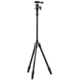Trípode de viaje Cullmann Carvao 816TC en carbono (altura máxima de extensión 137 cm, tamaño de la caja 38 cm, peso 500 g)