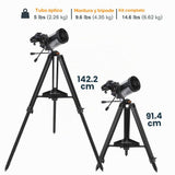 Celestron 22462 StarSense Explorer DX 5” Telescopio Schmidt-Cassegrain Compatible con Aplicaciones para teléfonos Inteligentes Funciona con la aplicación StarSense - Compatible con iOS/Android