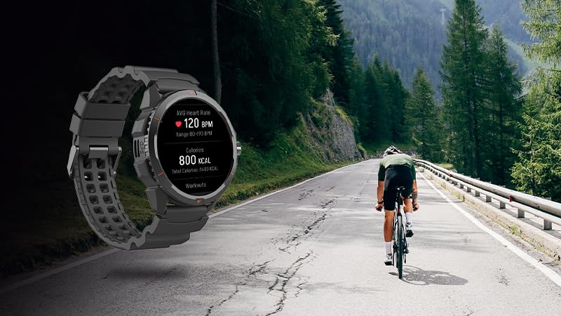Hammer Watch 2 smartwatch, Pantalla AMOLED+ Gorilla Glass, GPS, 530 mAh, hasta 13 días de Funcionamiento, Modo Deportivo, Linterna integrada, Robusto, Apto para Uso en Exteriores