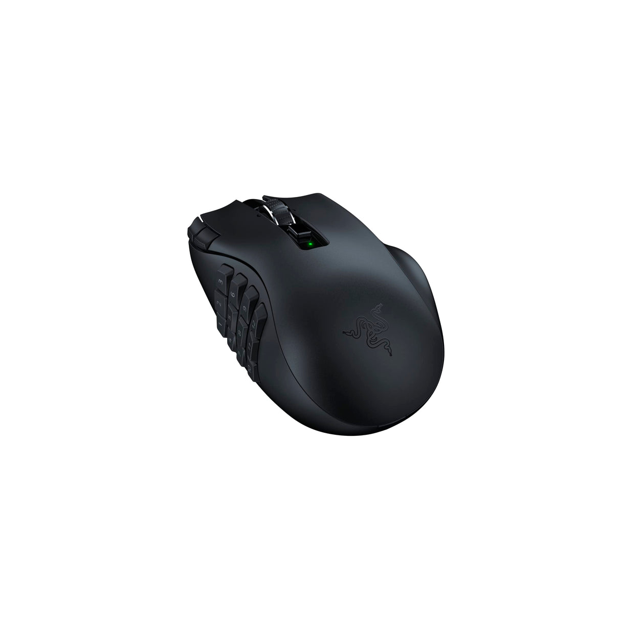 Razer Naga V2 HyperSpeed - Ratón Inalámbrico Ergonómico para Juegos MMO, 19 Botones Programables, Hyperspeed, hasta 250 Horas de Duración De La Batería, Sensor Óptico Focus Pro 30K, Negro