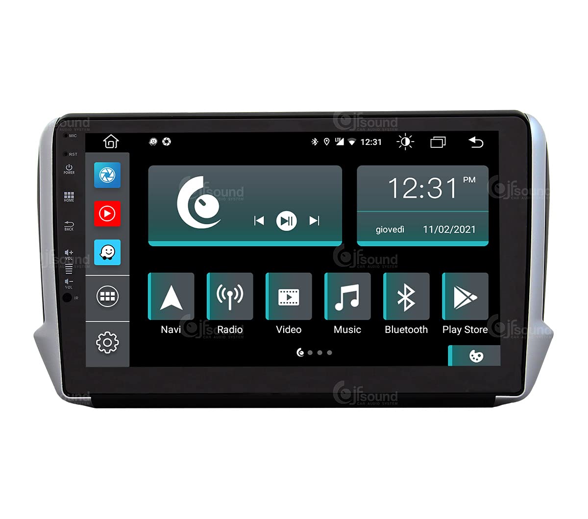 Autorradio de Ajuste Personalizado para Peugeot 2008 e 208 Android GPS Bluetooth WiFi Dab USB Pantalla táctil Full HD 9" procesador de 8 núcleos y comandos de Voz