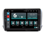 Autorradio de Ajuste Personalizado para Peugeot 2008 e 208 Android GPS Bluetooth WiFi Dab USB Pantalla táctil Full HD 9" procesador de 8 núcleos y comandos de Voz