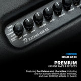 BOSS Katana-Air EX | Potente amplificador de sobremesa inalámbrico para guitarra, bajo, guitarra electroacústica y bajo electroacústico | Sonido estéreo con dos altavoces de cinco pulgadas