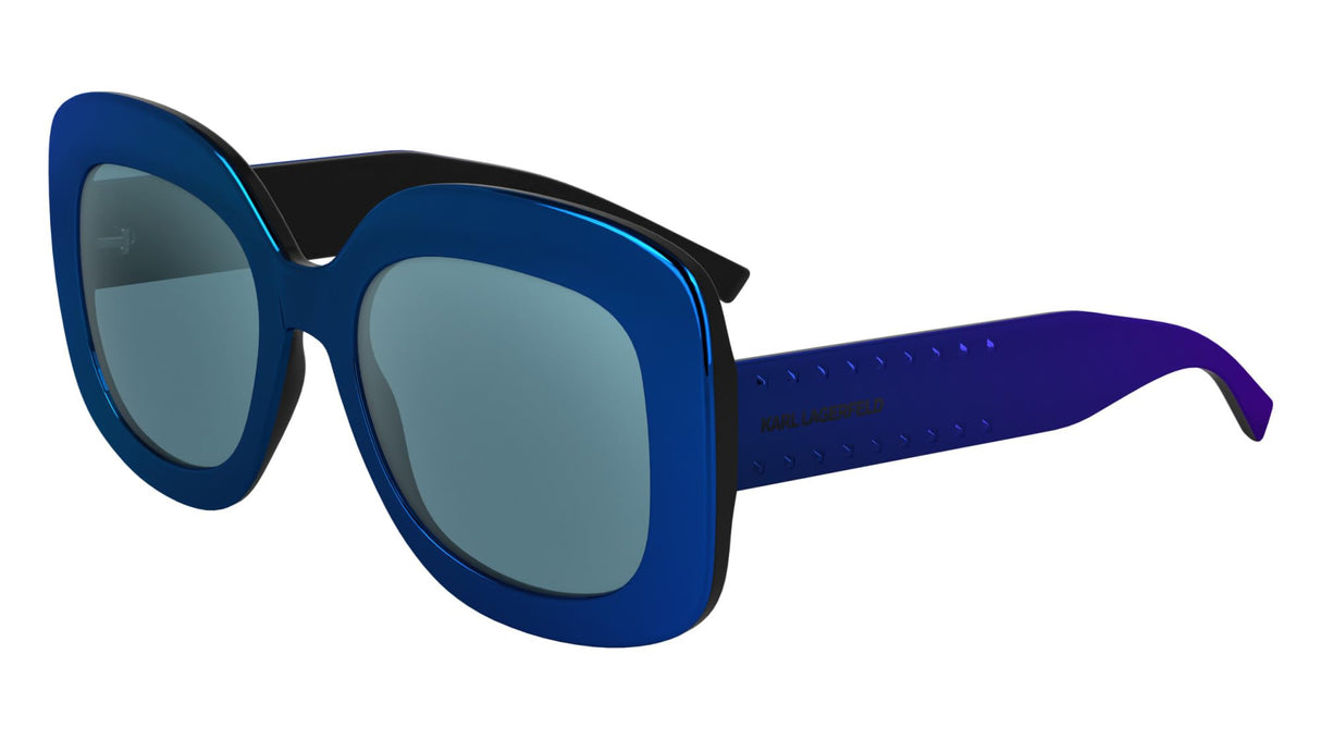 KARL LAGERFELD KL6165S Gafas, Mirror Blue, 53-140-19 Unisex Adulto