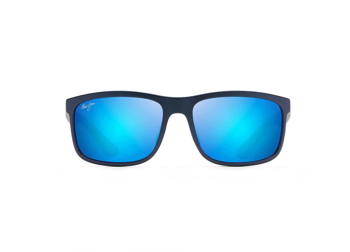 Maui Jim Huelo Gafas, Blue, 58-16-135 Unisex Adulto