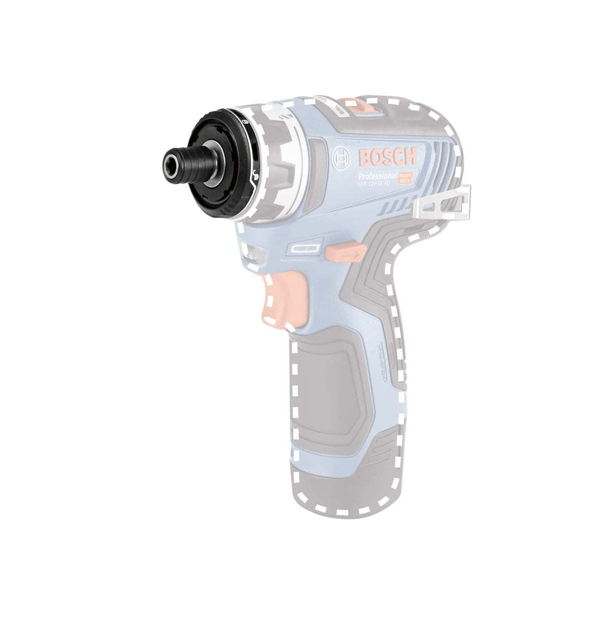 Bosch Professional 12V System GSR 12V-35 FC - Atornillador a batería (Brushless, 35 Nm, 5 cabezales FlexiClick, 2 baterías x 3.0 Ah, en L-BOXX)