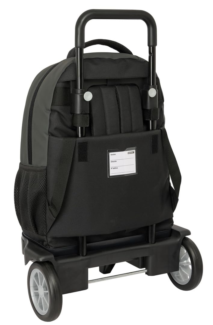 Safta URBAN STYLE - Mochila Grande con Ruedas, Compact Evolución, Extraíble, Ideal para Niños de Diferentes Edades, Cómoda y Versátil, Calidad y Resistencia, 33x22x45 cm
