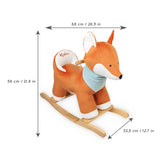 KALOO - Les Amis - Balancín de Zorro Paprika, Altura del Asiento de 35 Cm, A Partir de 12 Meses de Edad, K970001