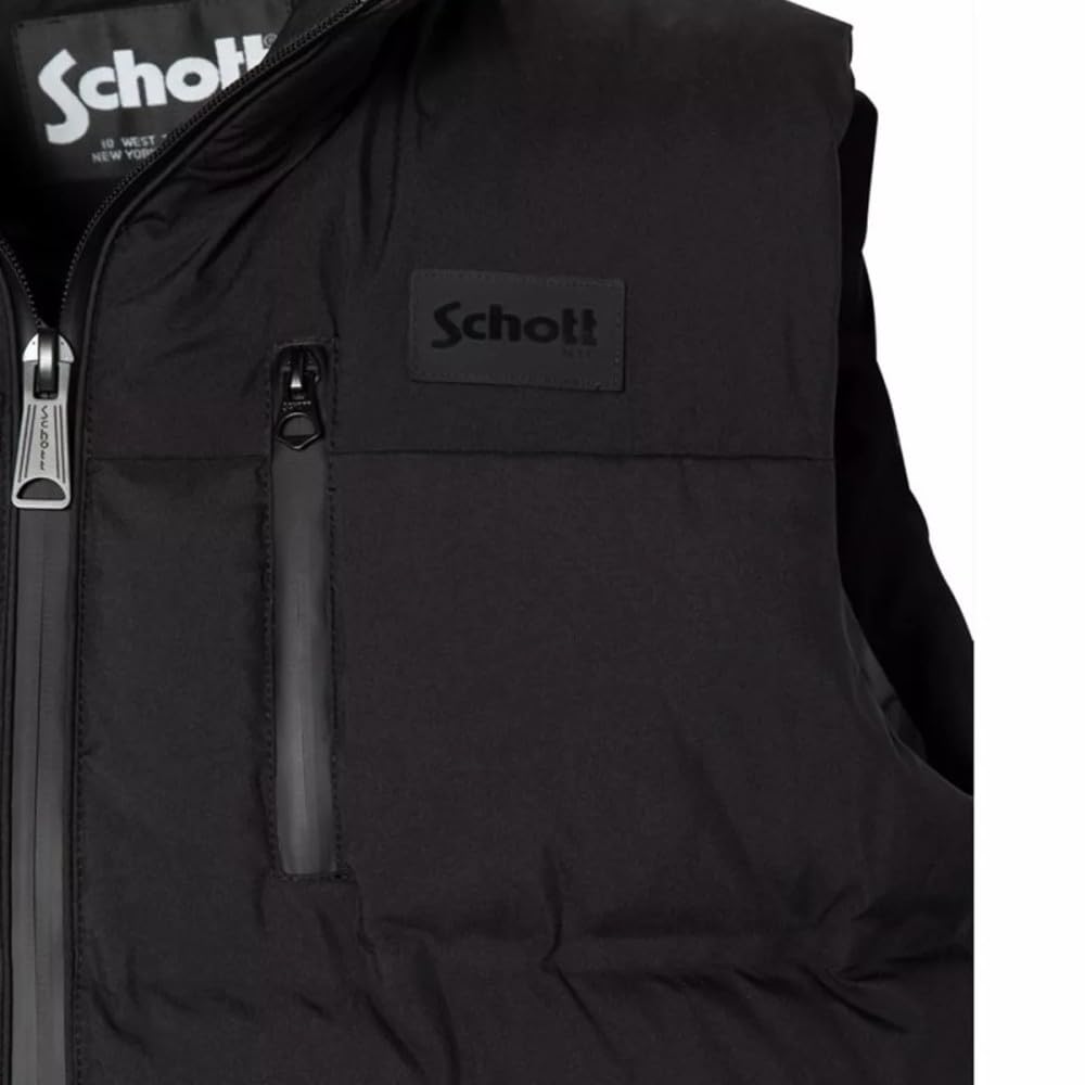 Schott NYC Ishakv Chaqueta, Negro, M para Hombre