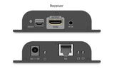 DIGITUS Receptor extensor HDMI IP para DS-55351 – UHD 4k 60 Hz – HDMI 2.0 – hasta 200 m de alcance – unidad receptora – punto a multipunto – CAT 6 – negro