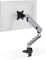 Durable Soporte de monitor Select Plus para 1 monitor, brazo giratorio 90 grados, inclinable, regulable en altura, para pantallas VESA de hasta 32 pulgadas y 8 kg, plateado, 509623