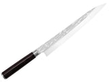 KAI Shun Pro Sho Yanagiba cuchillo japonés para sushi, cuchillo para sashimi 27 cm de longitud de hoja - Acero A 10 61 (±1) HRC - Madera de Pakka negra hecho a mano con filo unilateral Hecho en Japón
