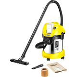 Kärcher 36 V Aspirador multiuso WD 3 Battery Premium, aspiración en seco y húmedo, filtro de cartucho, manguera: 2 m, capacidad: 17 l, potencia: 300 W, compatible con batería 36 V, batería no incl.